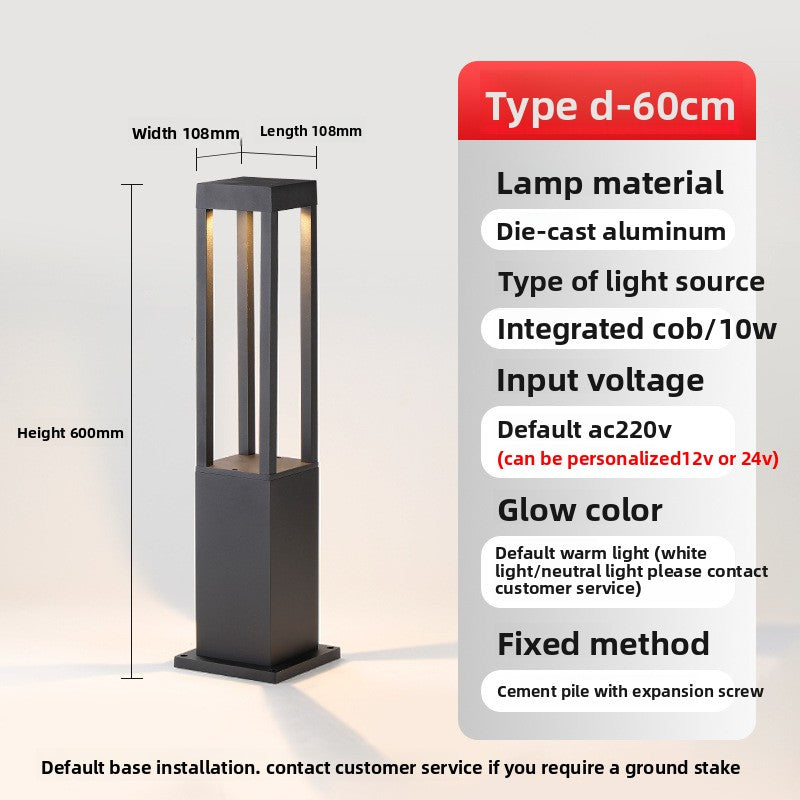 Waterproof Aluminum LED Lawn Light for Outdoor Garden