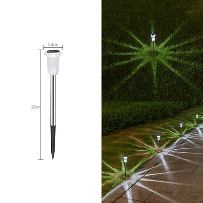 Solar Outdoor Ground Lights Waterproof LED Garden Lawn Decoration Lamp