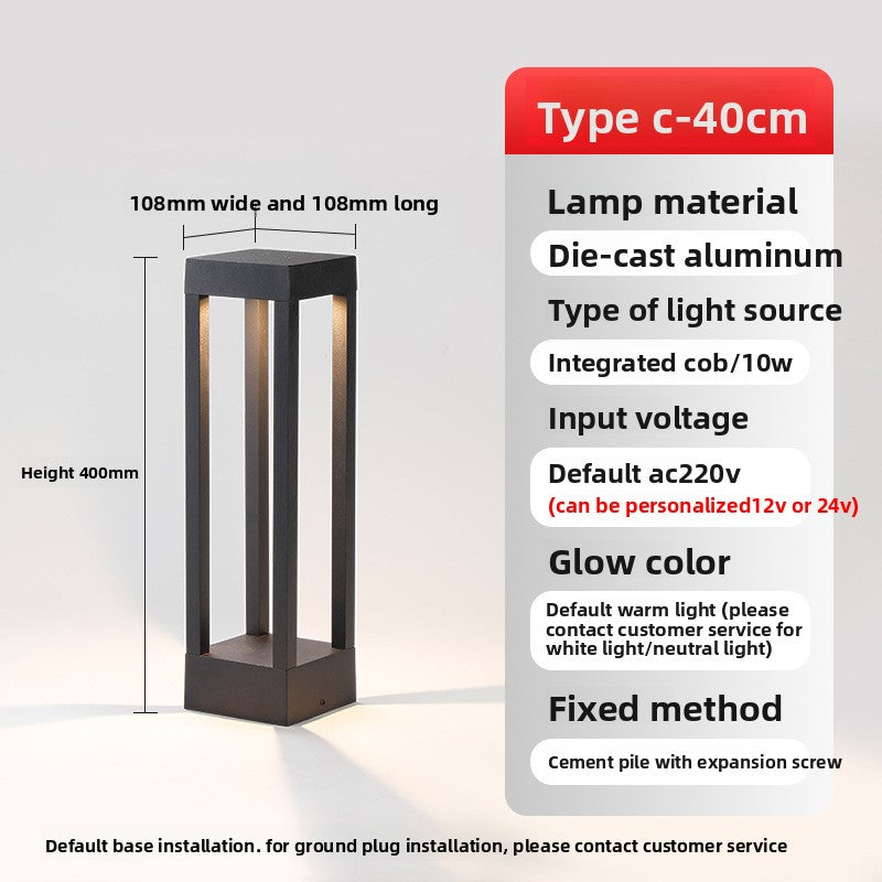 Waterproof Aluminum LED Lawn Light for Outdoor Garden