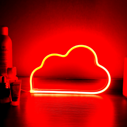 LED Cloud Neon Light Sign for Home Party Decoration