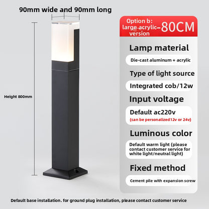 Waterproof Aluminum LED Lawn Light for Outdoor Garden