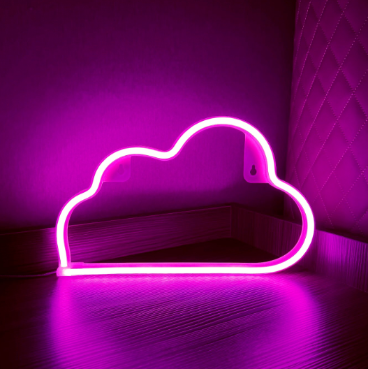 LED Cloud Neon Light Sign for Home Party Decoration