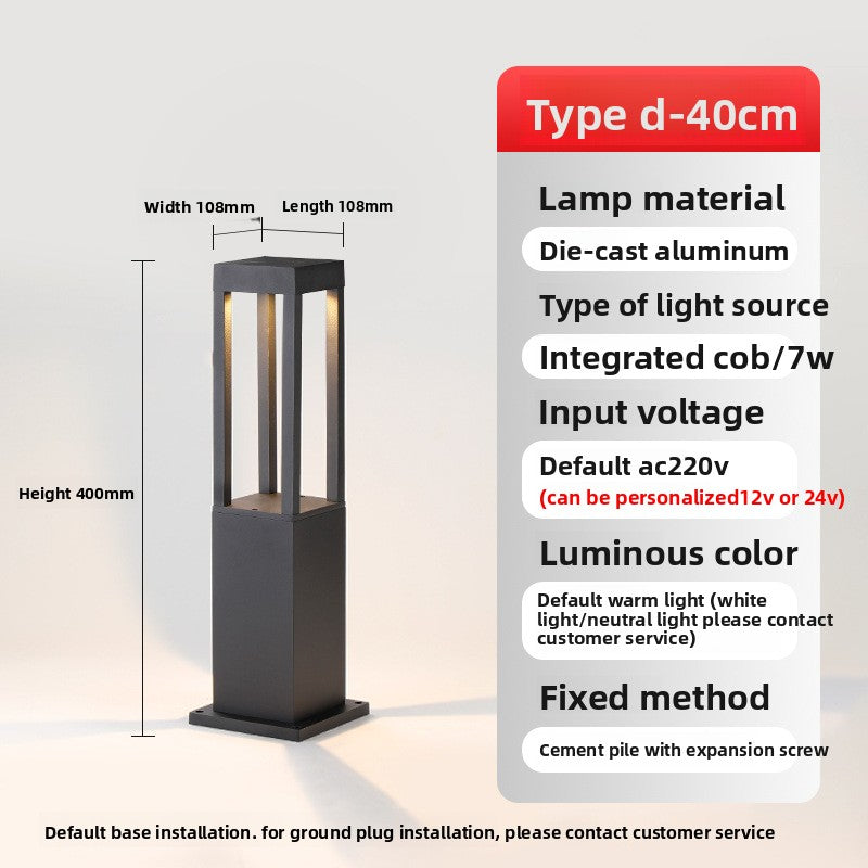 Waterproof Aluminum LED Lawn Light for Outdoor Garden