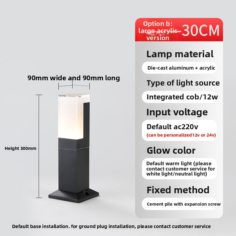 Waterproof Aluminum LED Lawn Light for Outdoor Garden