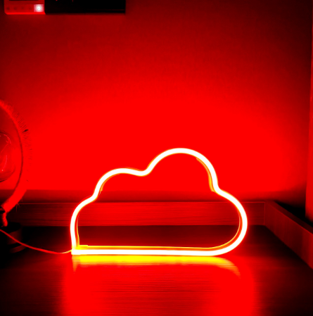 LED Cloud Neon Light Sign for Home Party Decoration